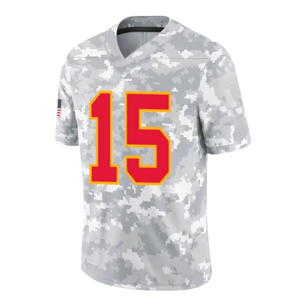 NFL Kansas City Chiefs Patrick Mahomes 15 Stitched Football Jersey Digi Camo 3XL - Picture 2 of 5